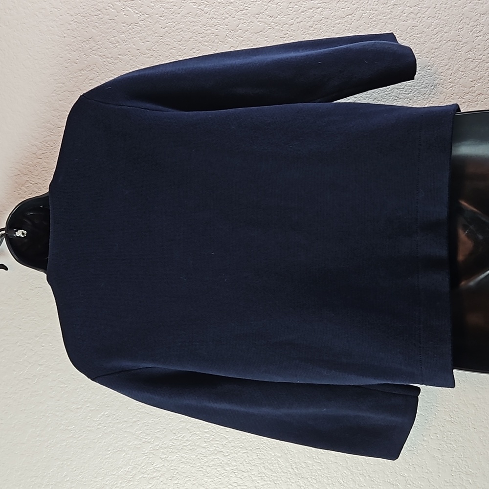 J. Crew | Women's Vintage Navy Cotton Double Breasted Peat Coat Sz M - Picture 2 of 8